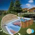Liner piscine bois SUNBAY Braga - 8,15m x 4,2m x 1,46m 75/100ème beige
