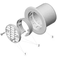Pièces détachées pour Buse de refoulement avec grille - piscine paroi béton