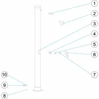 Pièces détachées pour Douche 1 pommeau 1 robinet