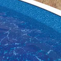 Liner piscine hors sol ovale 7,30m x 3,70m, H. 1,20m MISTRY GALAXY 35/100e