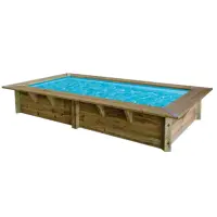 Piscine bois hors sol Sunwater 350 x 200 rectangulaire
