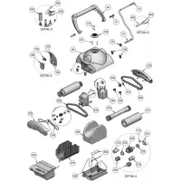 Pièces détachées pour Robot Aquabot LEADER CLEAN, FLAMINGO, KR700