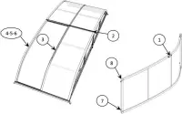 Pièces détachées pour Abri télescopique ABRIWELL (portes coulissantes)