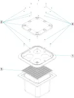 Pièces détachées pour Bonde de fond ASTRAL avec couvercle anti-vortex Ø 110 à 200