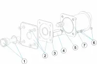 Pièces détachées pour Bouton poussoir inox MINI