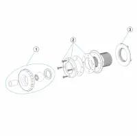 Pièces détachées pour Buse de refoulement Astral Multiflow pour piscine bois avec liner