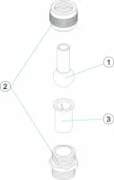 Pièces détachées pour Buse lance Ø 4, Ø 6, Ø 8 et Ø 10 - inox - ASTRAL