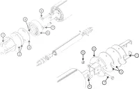 Pièces détachées pour Volet ECA ROUSSILLON 2 Caillebotis immergé : Axe Fixation mécanique avec pièces à sceller