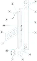 Pièces détachées pour Douche solaire 30L
