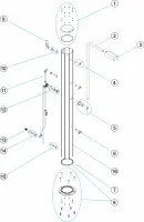 Pièces détachées pour Douche solaire RAINBOW