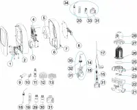 Pièces détachées pour Electrolyseurs ZODIAC EI²iQ et Ei²iQ pH EVO