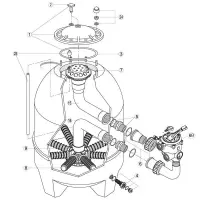 Pièces détachées pour Filtre KRIPSOL BALEAR Side
