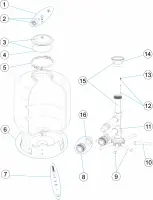 Pièces détachées pour Filtres Astral BWS2 400-500-600