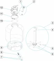 Pièces détachées pour Filtres Astral BWT2 400-900