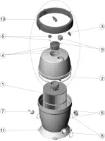 Pièces détachées pour Filtre à cartouche Astral CEL 40, 70 BSP