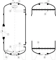 Pièces détachées pour Filtres CALPLAS Colonne C. CS. D. DC (jusqu'à Ø960)