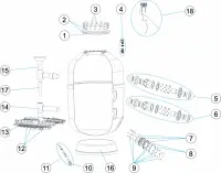 Pièces détachées pour Filtre EUROPE 2000 1,2m-4kg
