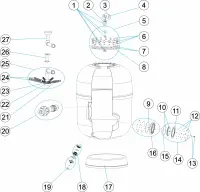 Pièces détachées pour Filtre NILO SIDE Ø 1050, 1200