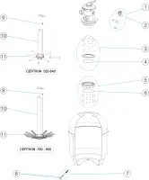 Pièces détachées pour Filtres Certikin TOP 1018
