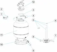 Pièces détachées pour Filtres Astral TOP Ø 400-450-500-600 FTM