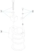 Pièces détachées pour Fixation d'échelle Astral Ø 48