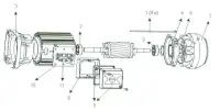 Pièces détachées pour Moteur Hanning pour pompes Sta-Rite (anciennes générations)