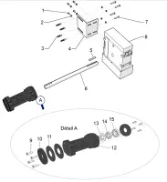 Pièces détachées pour Volet piscine ECA : Moteur GENKER fosse sèche