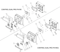 Pièces détachées pour Panneau de régulation Microdos CONTROL DUAL PRO PH-RX, PH-REG