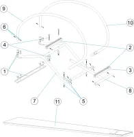 Pièces détachées pour Planche Astral DYNAMIC avec rampe