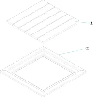 Pièces détachées pour Plateau de douche PLUVIUM
