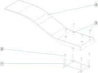 Pièces détachées pour Plongeoir incurvé Astral