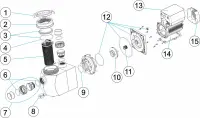 Pièces détachées pour Pompes ASTRAL AQUASPHERE VSP