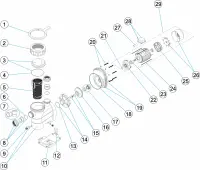 Pièces détachées pour Pompes Astral GLASS PLUS