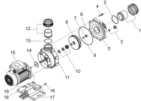 Pièces détachées pour Pompes BADU 46/5, 46/10, 46/15, 46/22