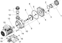 Pièces détachées pour Pompes BADU 47/5, 47/10, 47/16, 47/22