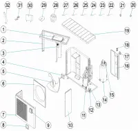 Pièces détachées pour Pompes à chaleur ASTRAL ECO ELYO 15, 20