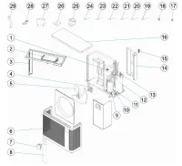 Pièces détachées pour Pompes à chaleur ZODIAC PX25, Z250iQ MD6, MD8
