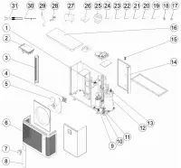 Pièces détachées pour Pompes à chaleur ZODIAC PX26, Z260iQ MD6, MD8