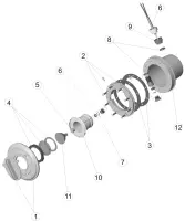 Pièces détachées pour Projecteur MINI avec niche - piscine panneaux préfabriqué