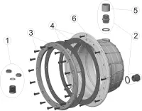 Pièces détachées pour Projecteur NF piscine panneaux avec inserts