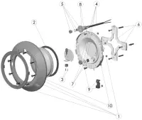 Pièces détachées pour Projecteur plat - piscine béton