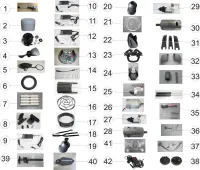 Pièces détachées pour Propulseur aquatique RS1, RS2, RS3