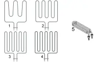 Pièces détachées pour Résistances de poêle Harvia TOPCLASS COMBI