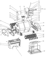 Pièces détachées pour Robot Zodiac ROLPHON avec Mousse 1E