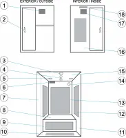 Pièces détachées pour Sauna Astral H3N