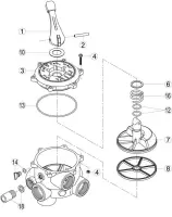 Pièces détachées pour Vanne 6 voies KRIPSOL VK6