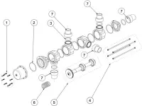 Pièces détachées pour Vanne Pentair PRO VALVE