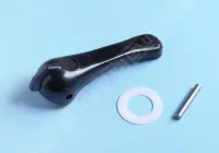 Poignée noire avec goupille et rondelle plastique de vanne multivoies 1"1/2 et 2" - Anciennement réf 101D530