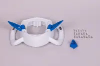 Poignée frontale avec commande blanc