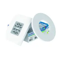 Projecteur Diamond Power DESIGN 6 Led Blanc. 1500 lumens. 19W + 2 enjoliveurs ABS DESIGN blancs